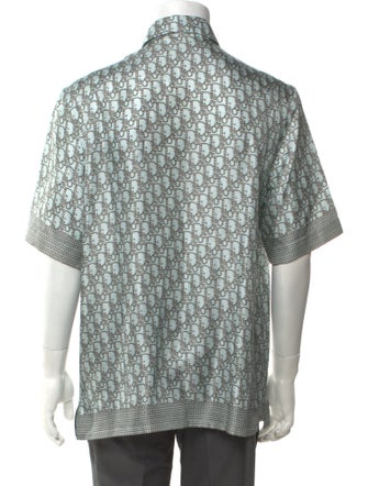 DIOR MEN Oblique Jacquard Silk Shirt