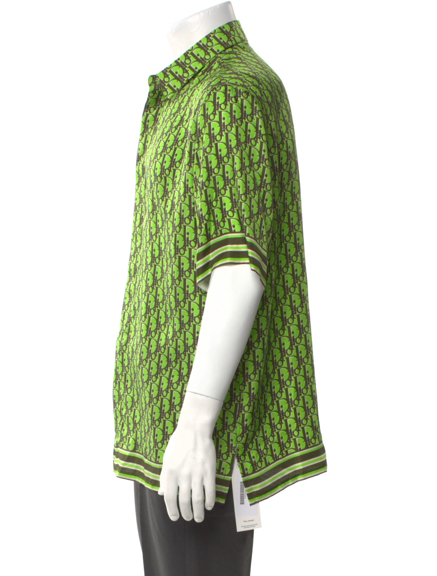 DIOR MEN Oblique Jacquard Silk Shirt