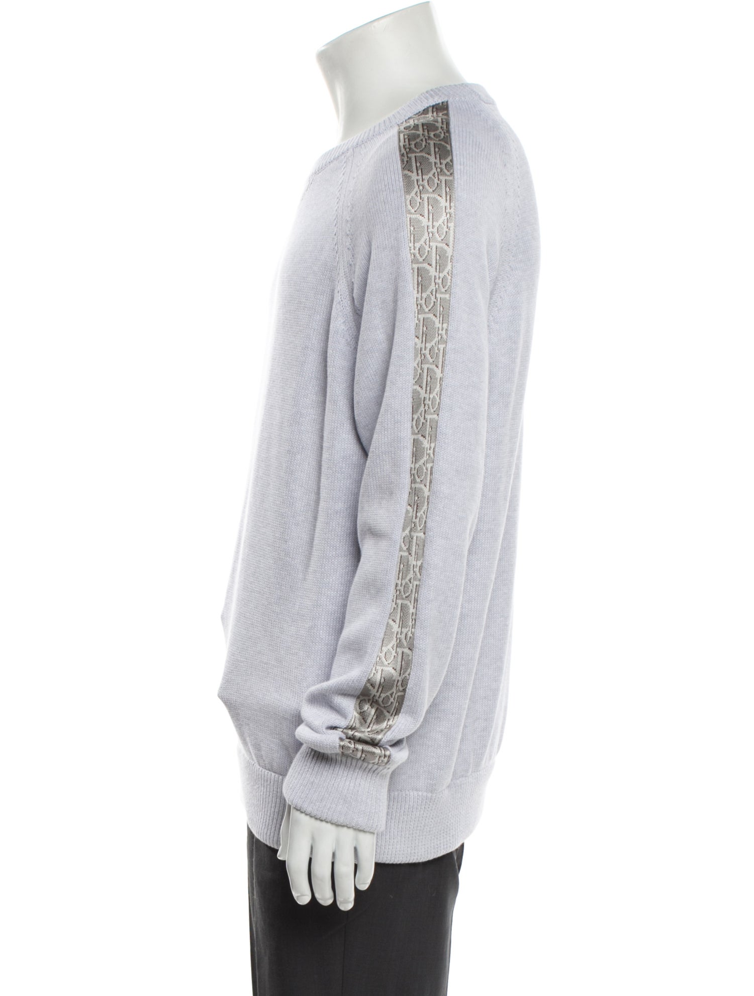 DIOR MEN Oblique Jacquard Crew Neck Pullover