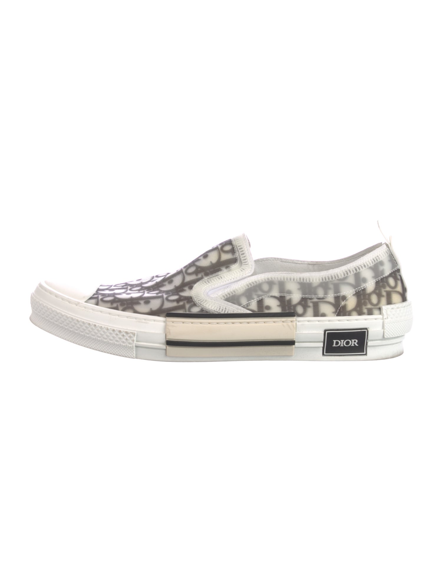 DIOR MEN B23 'Oblique Transparent - White Black' Sneakers