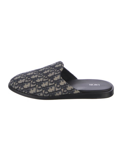 DIOR MEN Oblique Jacquard Canvas Slippers