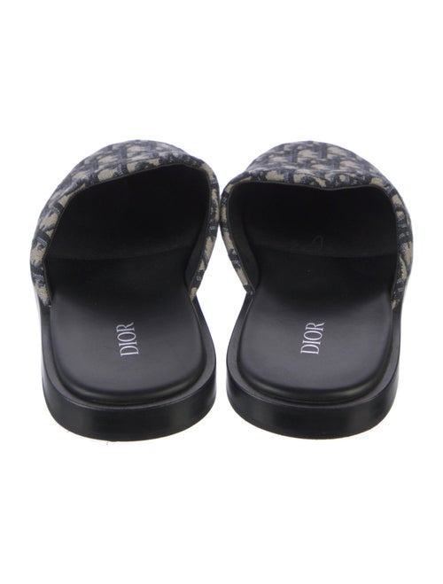 DIOR MEN Oblique Jacquard Canvas Slippers