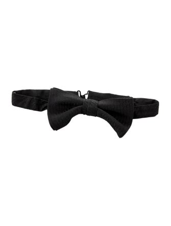 DIOR MEN Logo Pattern Printed Bow Tie