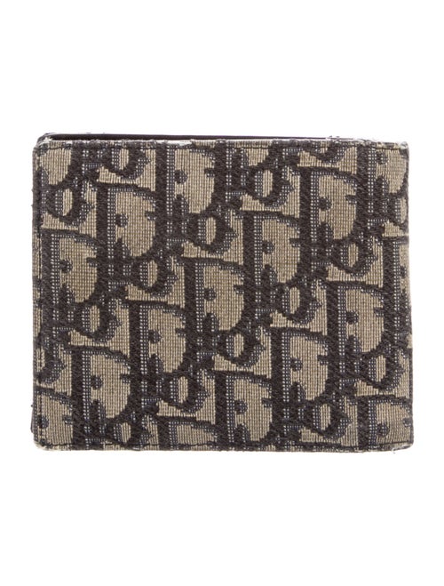 DIOR MEN 2020 Oblique Jacquard Compact Wallet