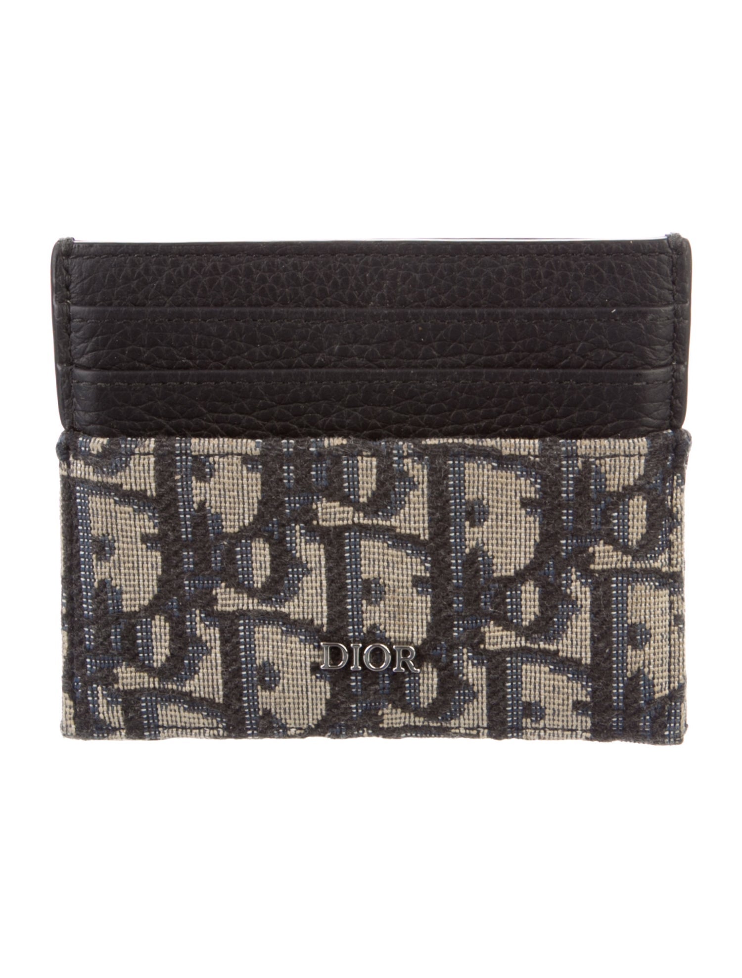 DIOR MEN Oblique Jacquard Jacquard Wallet
