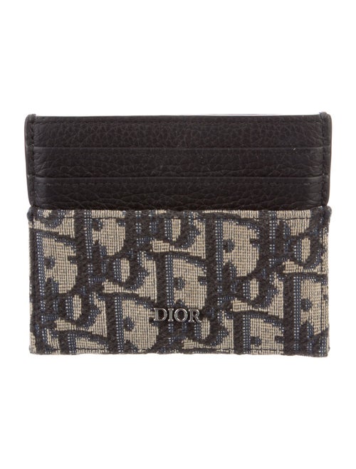 DIOR MEN Oblique Jacquard Jacquard Wallet