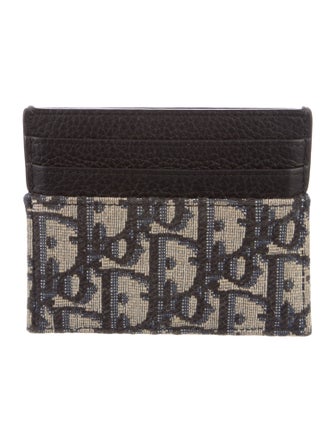 DIOR MEN Oblique Jacquard Jacquard Wallet