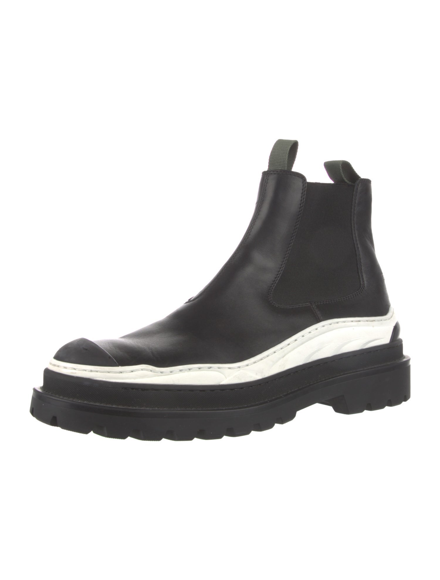 DIOR MEN x Sacai Leather Chelsea Boots