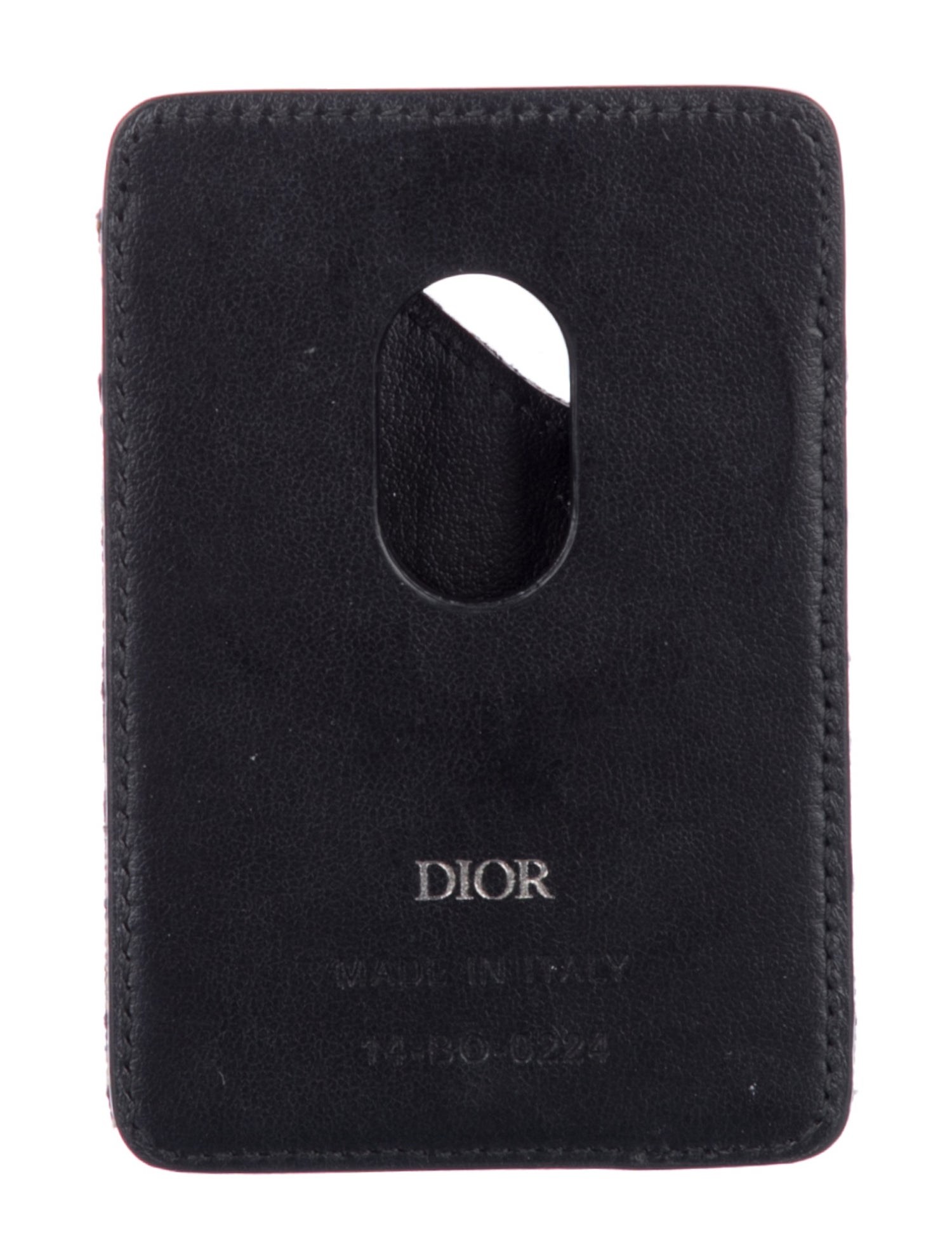 DIOR MEN Oblique Jacquard Jacquard Wallet