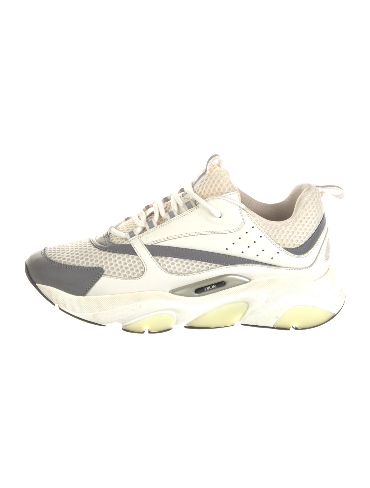 DIOR MEN B22 'White Reflective' Athletic Sneakers