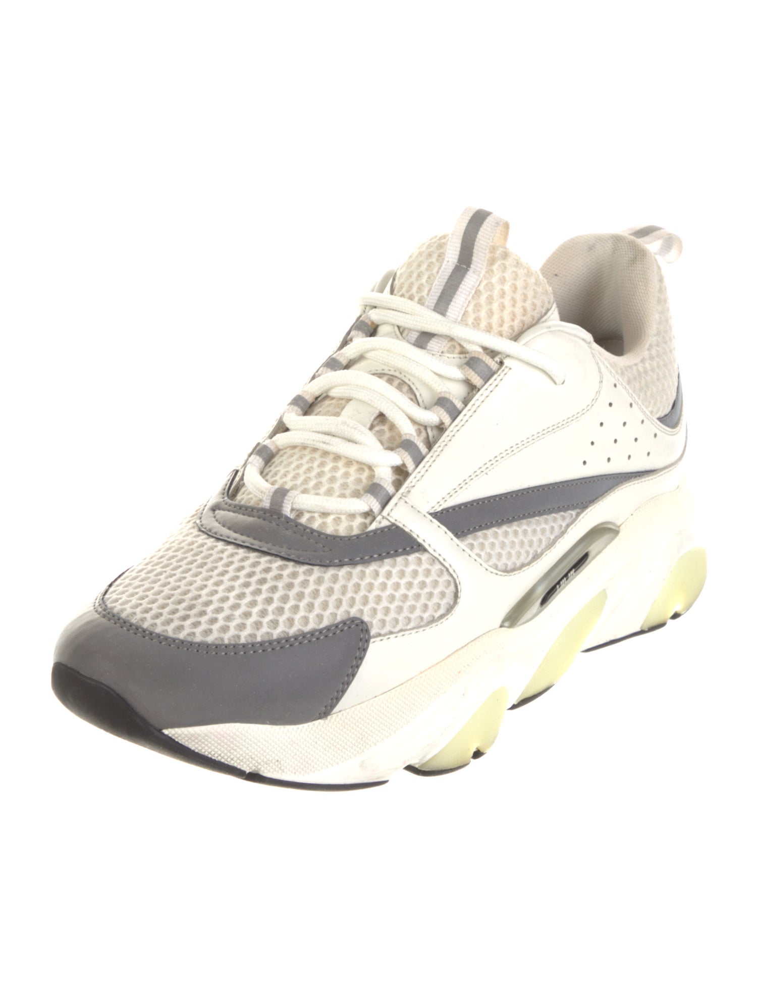 DIOR MEN B22 'White Reflective' Athletic Sneakers
