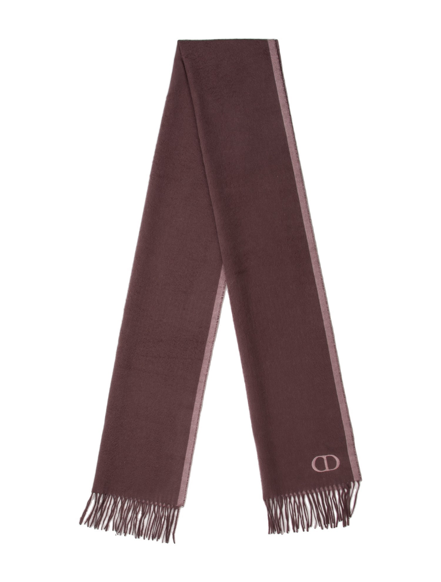 DIOR MEN Silk Striped Scarf w/ Tags