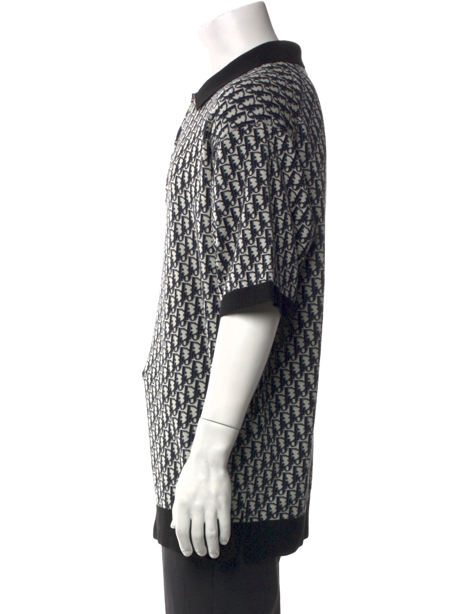 DIOR MEN 2022 Oblique Jacquard Polo Shirt