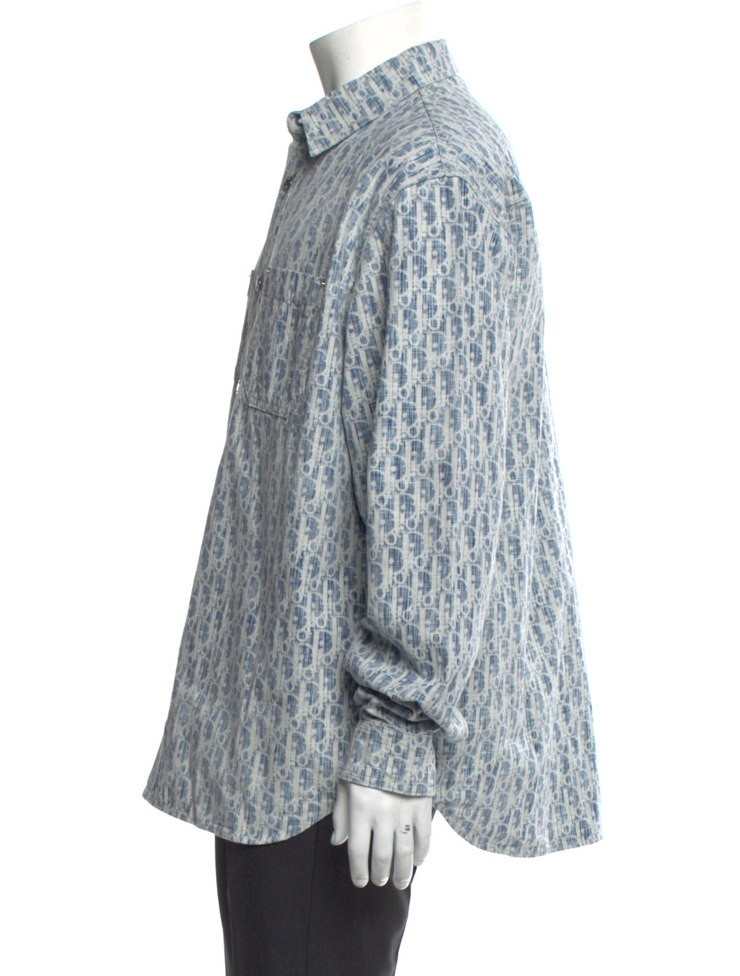 DIOR MEN 2020 Oblique Jacquard Shirt w/ Tags