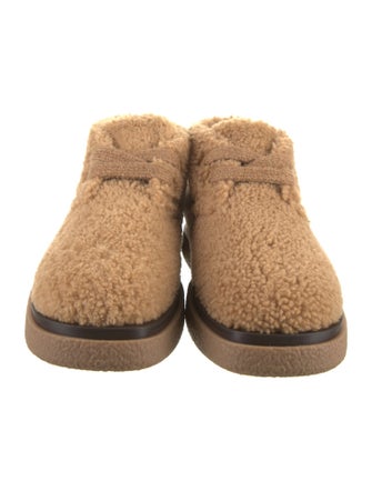 DIOR MEN Shearling Lace-Up Boots