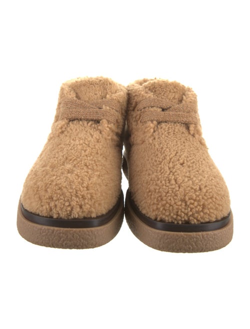 DIOR MEN Shearling Lace-Up Boots