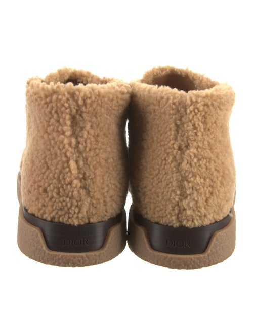 DIOR MEN Shearling Lace-Up Boots