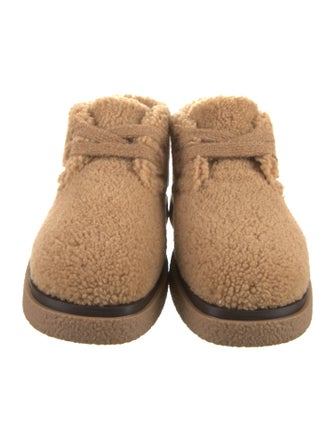 DIOR MEN Shearling Lace-Up Boots