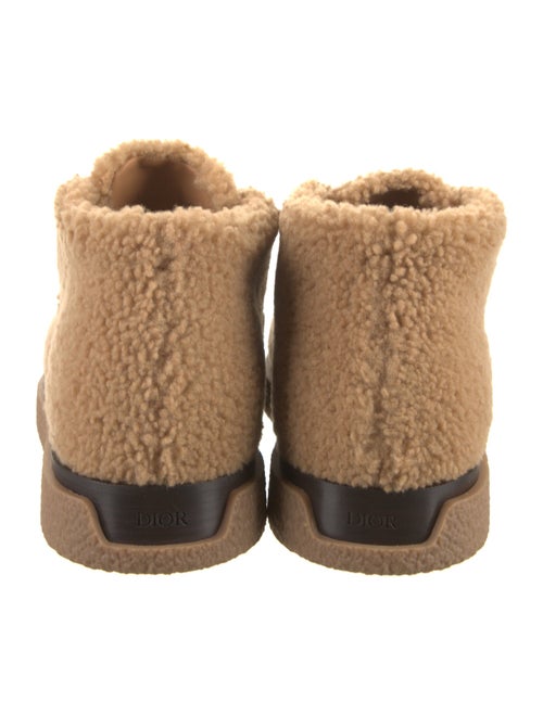 DIOR MEN Shearling Lace-Up Boots