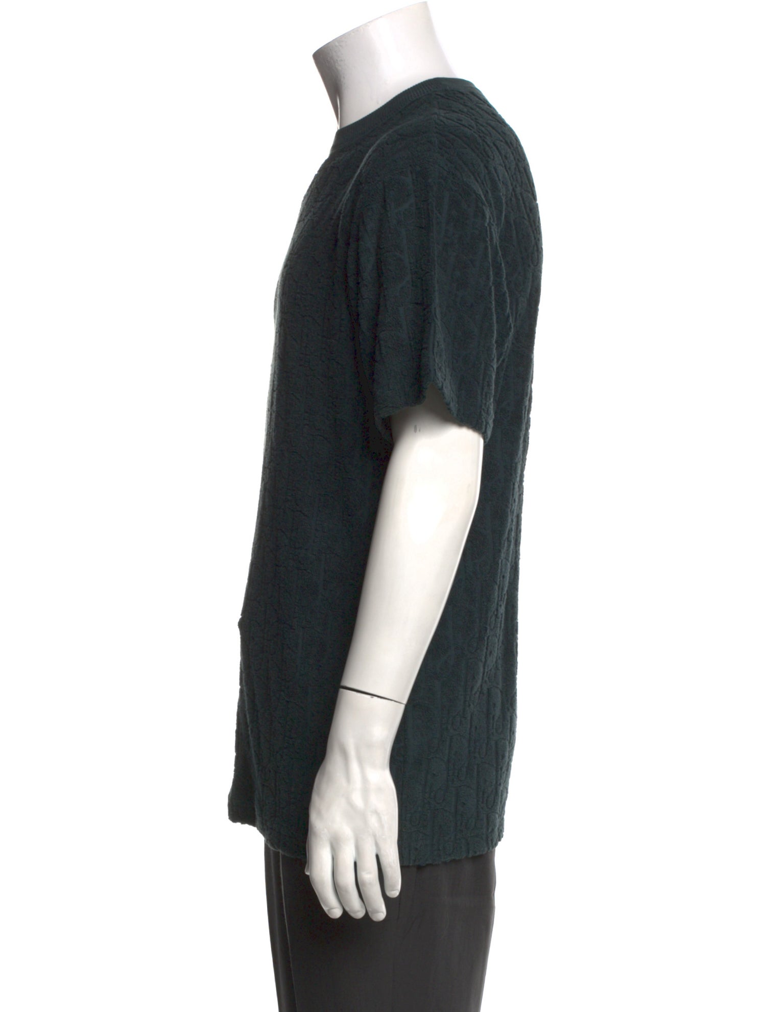 DIOR MEN Oblique Jacquard Crew Neck T-Shirt