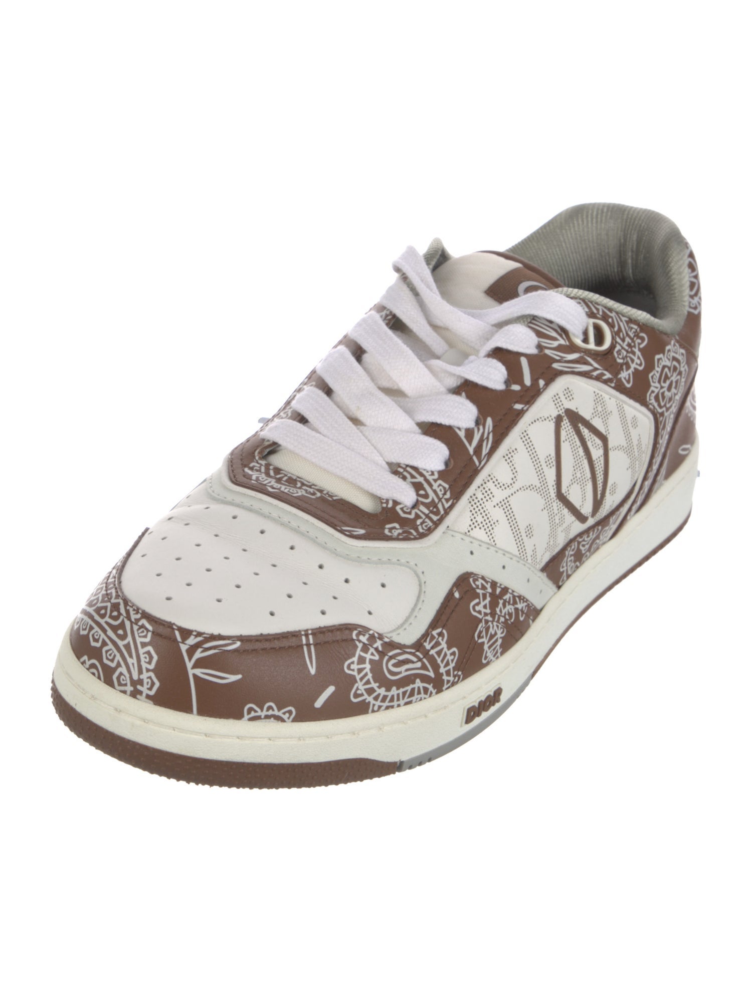 DIOR MEN B27 Paisley 'Coffee White ' Sneakers