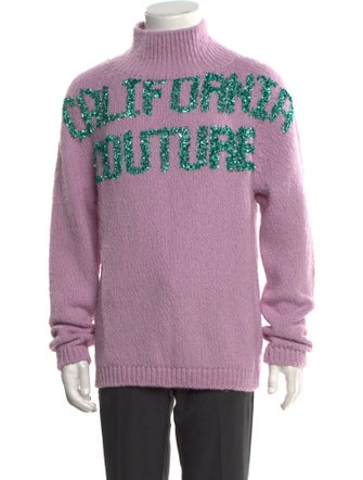 DIOR MEN Graphic Print Turtleneck Pullover