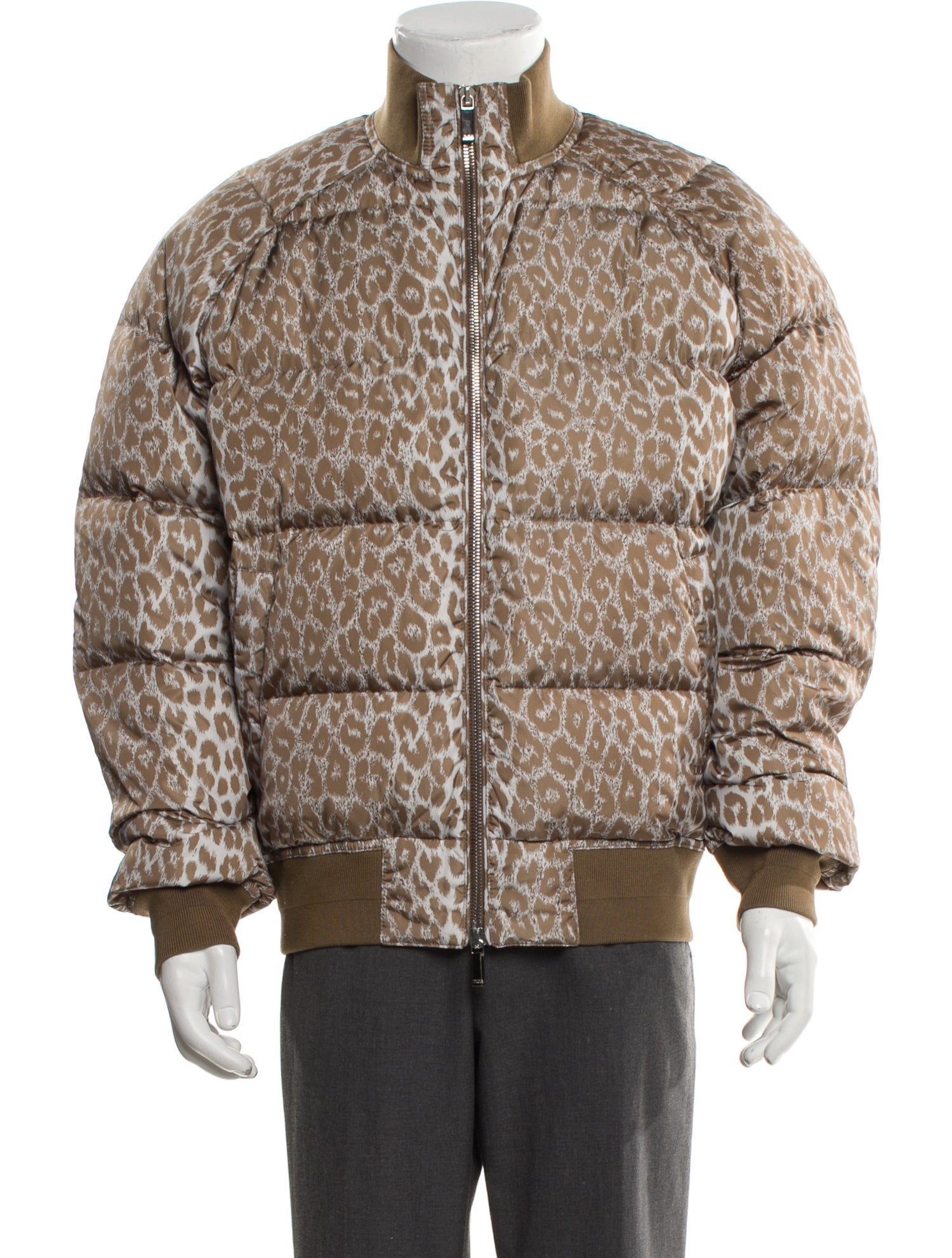 DIOR MEN 2022 Animal Print Puffer Coat