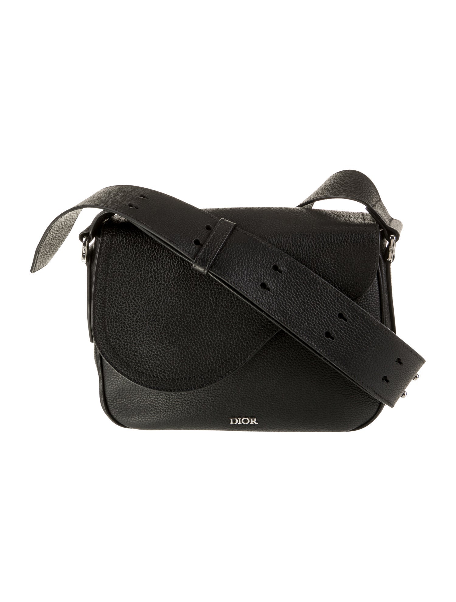 DIOR MEN Leather Messenger Bag