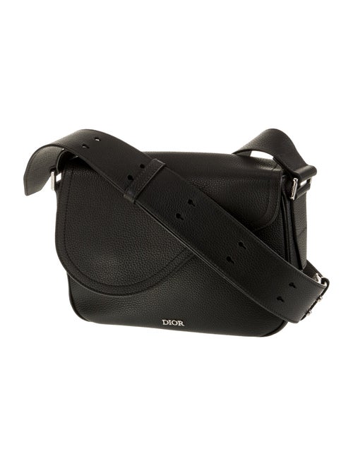 DIOR MEN Leather Messenger Bag