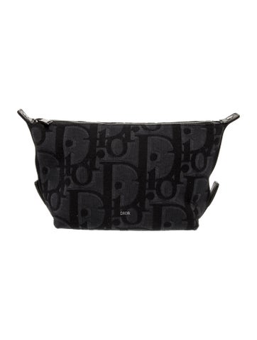 Dior MEN Toiletry Bags Oblique Jacquard Pouch 2023