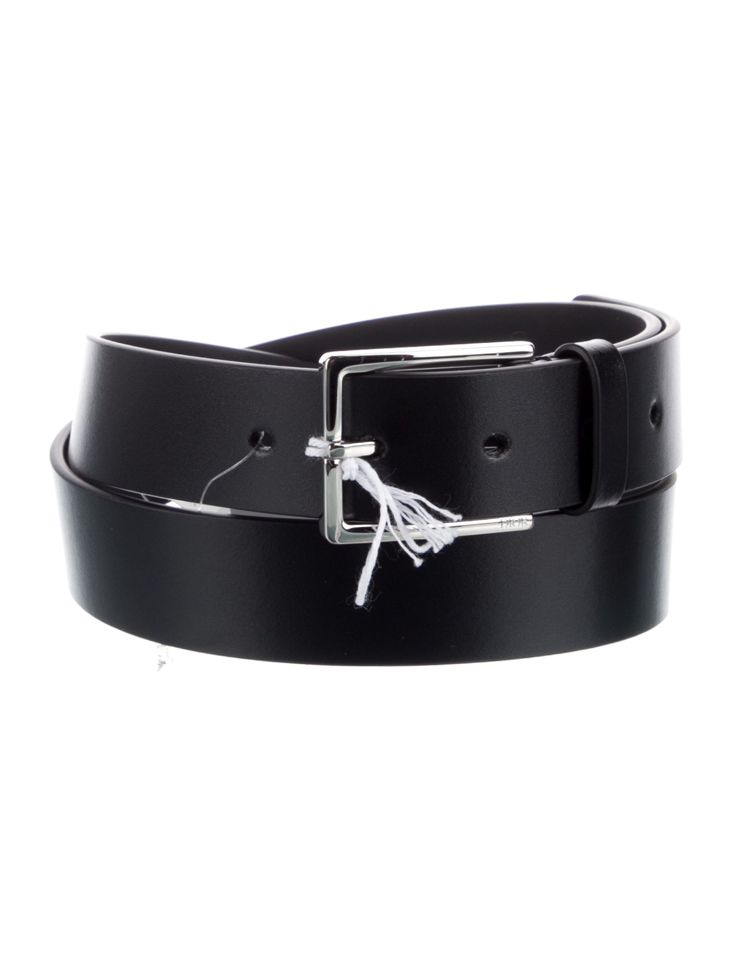 DIOR x Shawn Stussy Leather Belt - Black Belts, Accessories