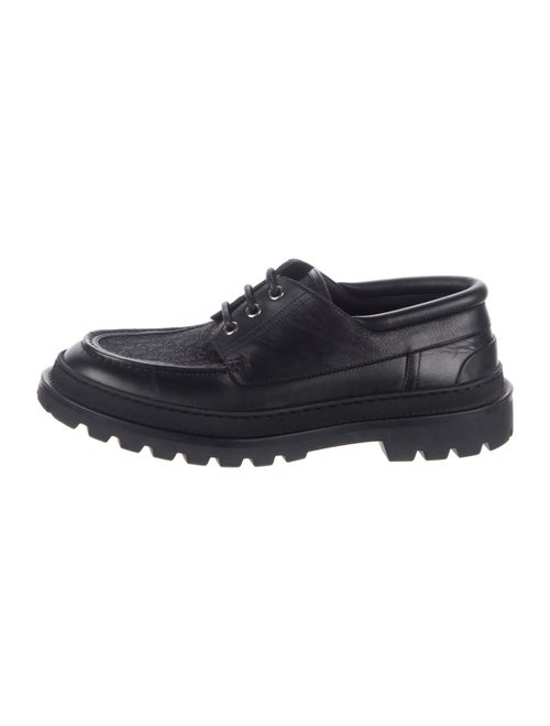 DIOR MEN Oblique Jacquard Leather Dress Loafers