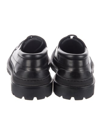 DIOR MEN Oblique Jacquard Leather Dress Loafers