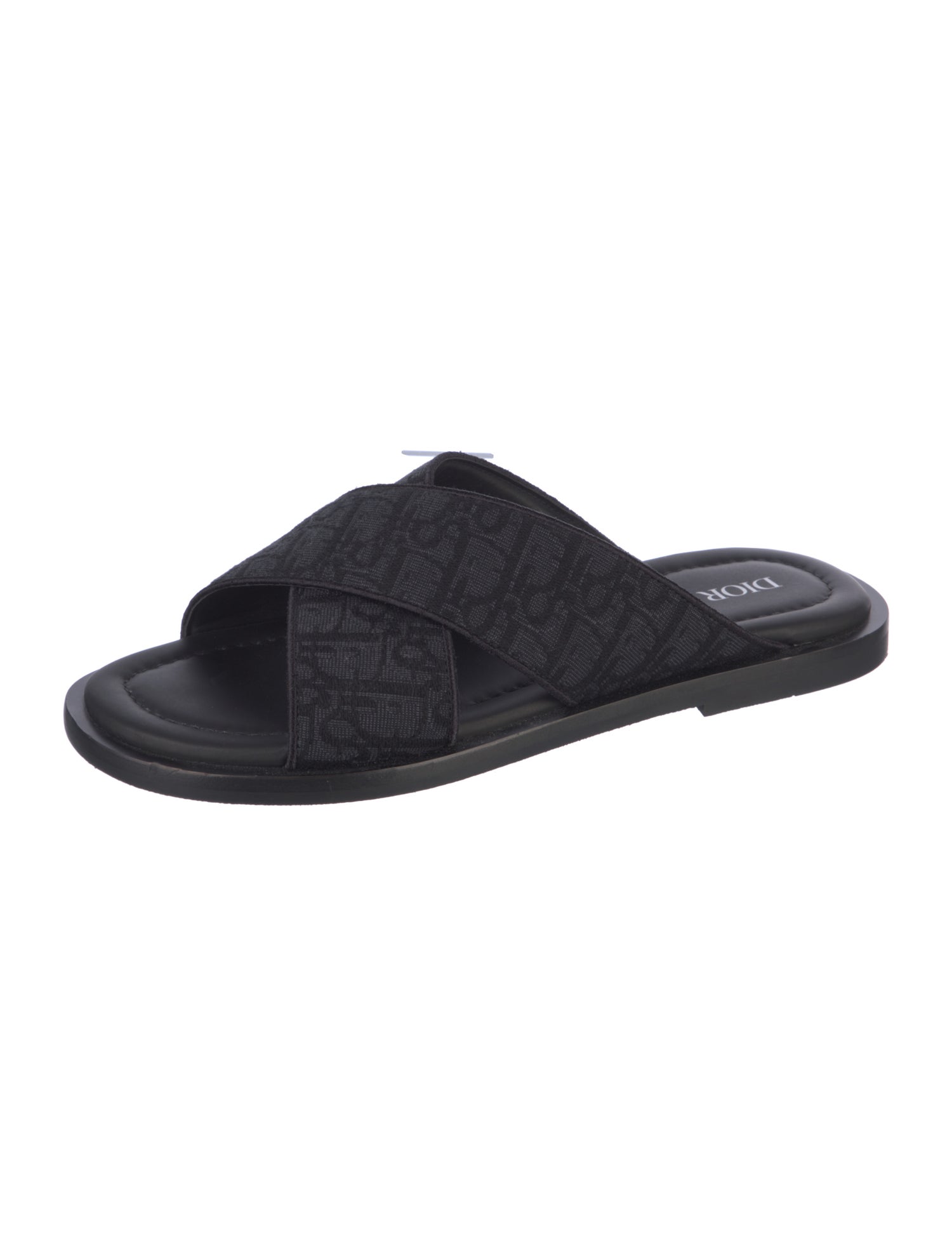 DIOR MEN Oblique Jacquard Canvas Slides