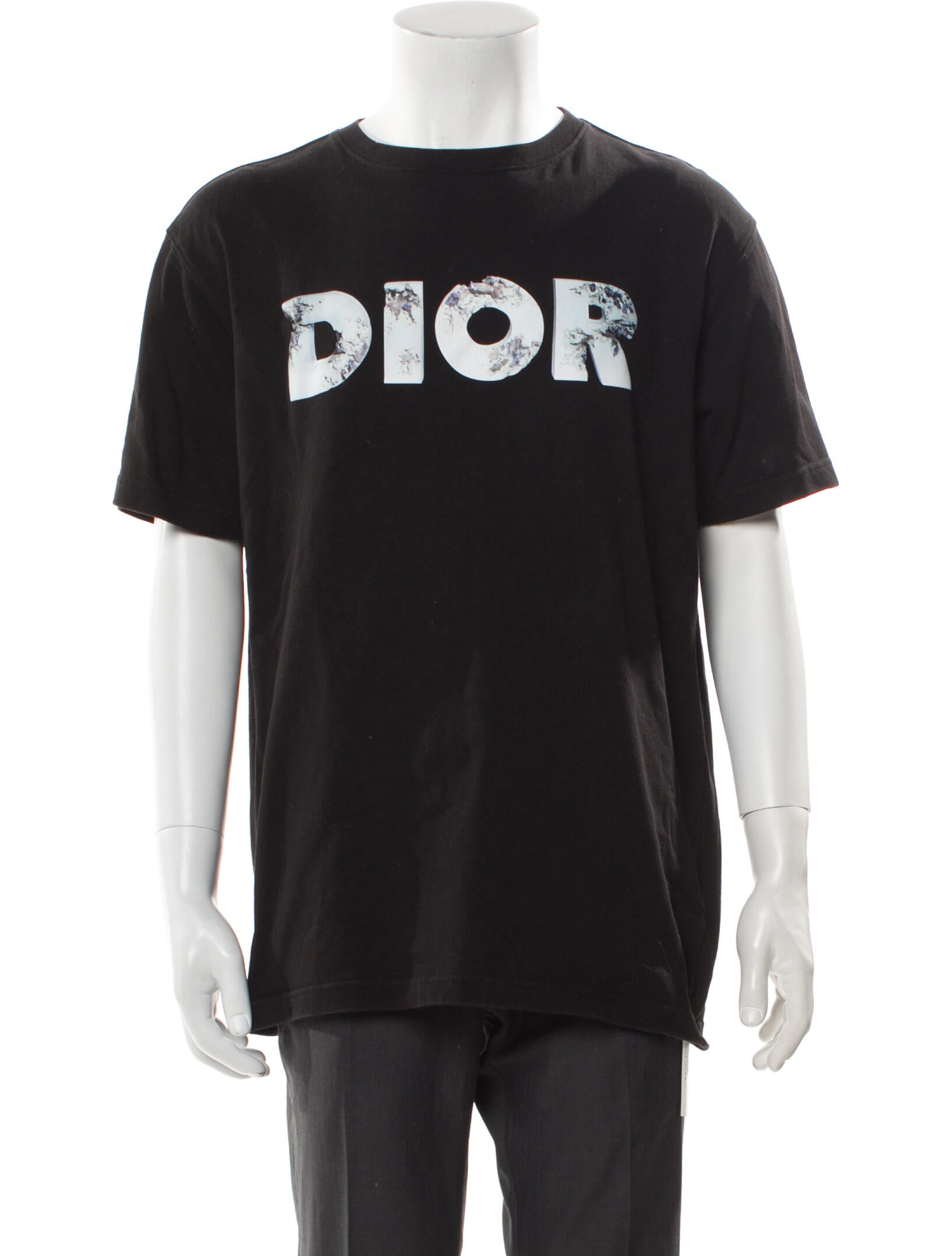 DIOR x Daniel Arsham 2020 Eroded Logo 3D Print T-Shirt