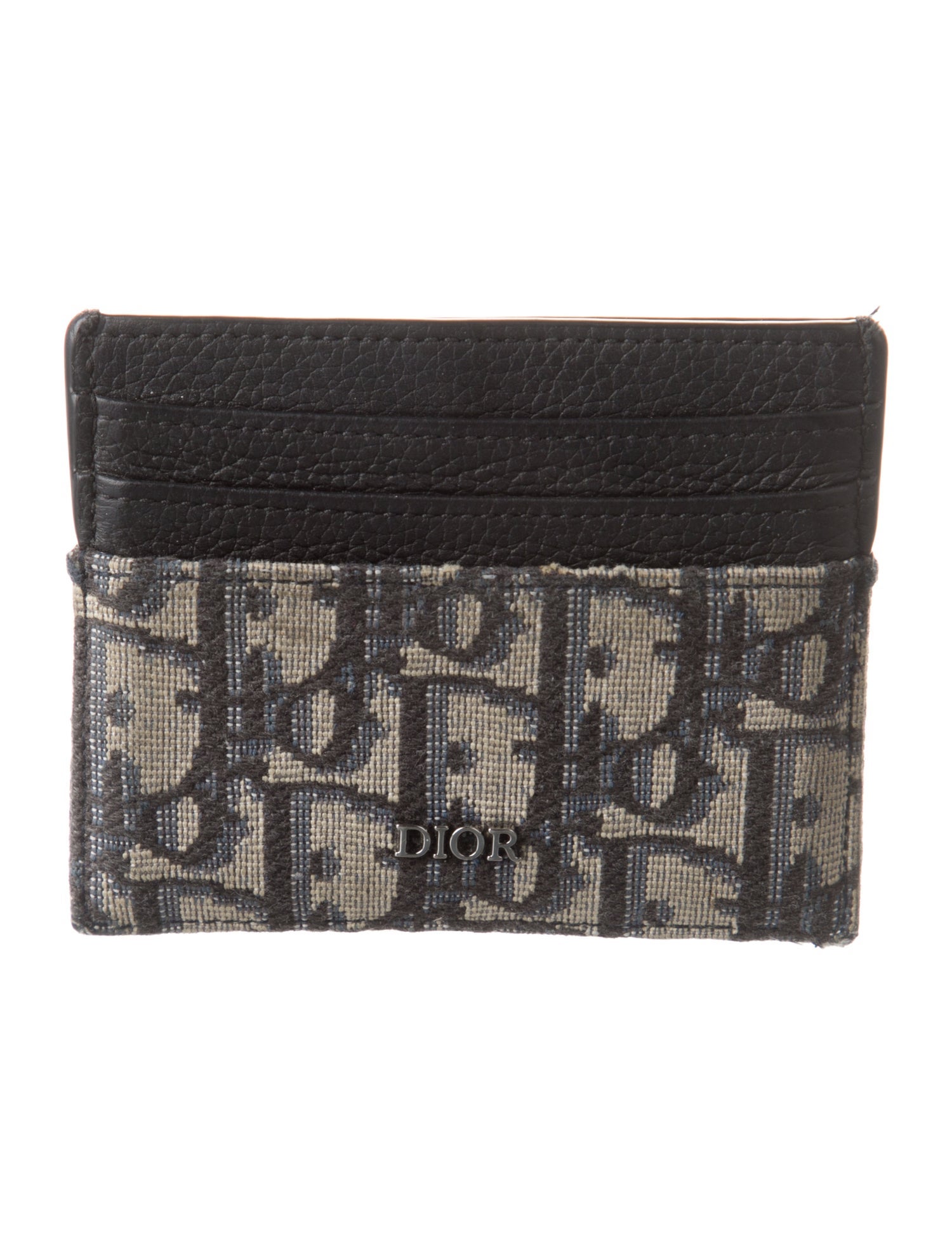 DIOR MEN 2022 Oblique Jacquard Card Holder