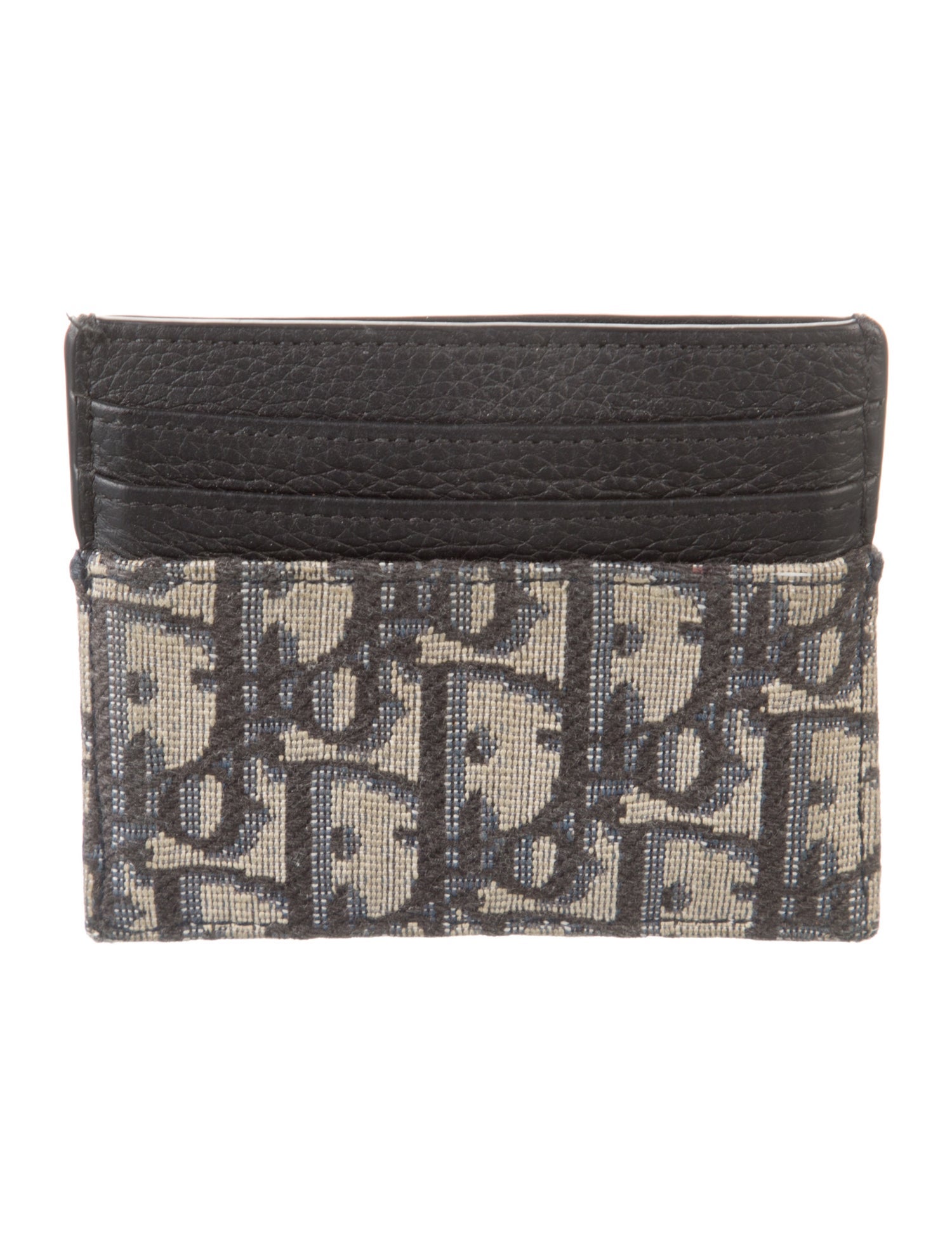 DIOR MEN 2022 Oblique Jacquard Card Holder