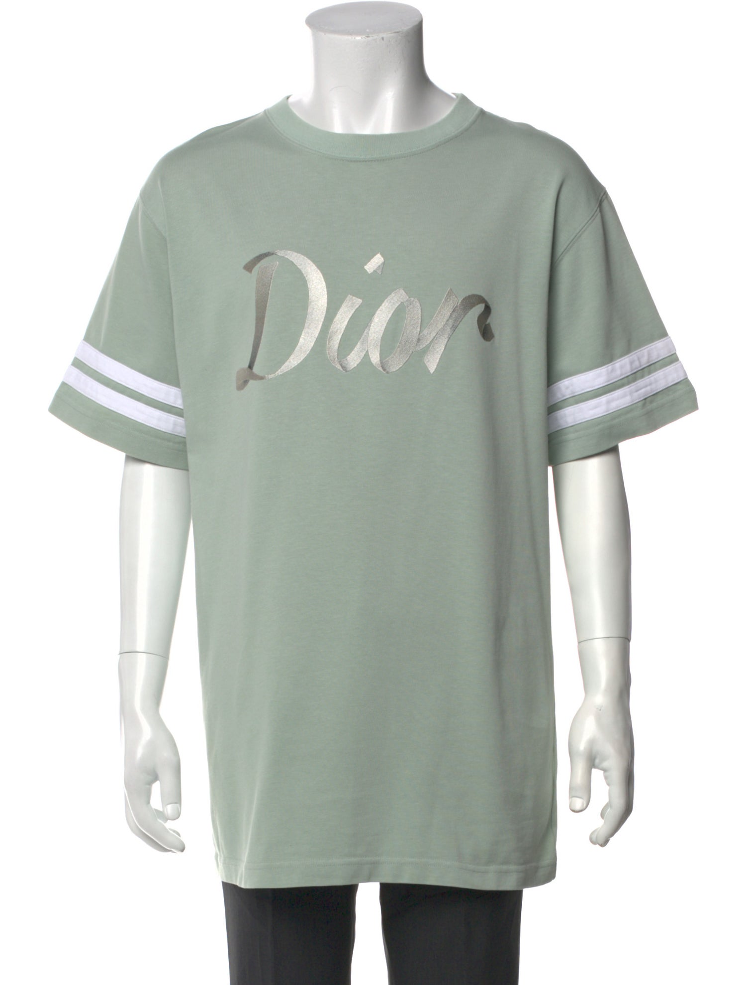 DIOR MEN Graphic Print Crew Neck T-Shirt