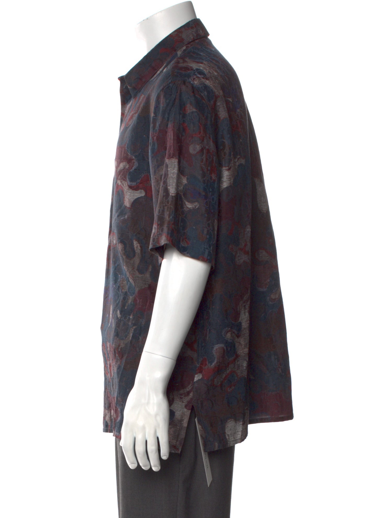 DIOR MEN Oblique Jacquard Short Sleeve Shirt