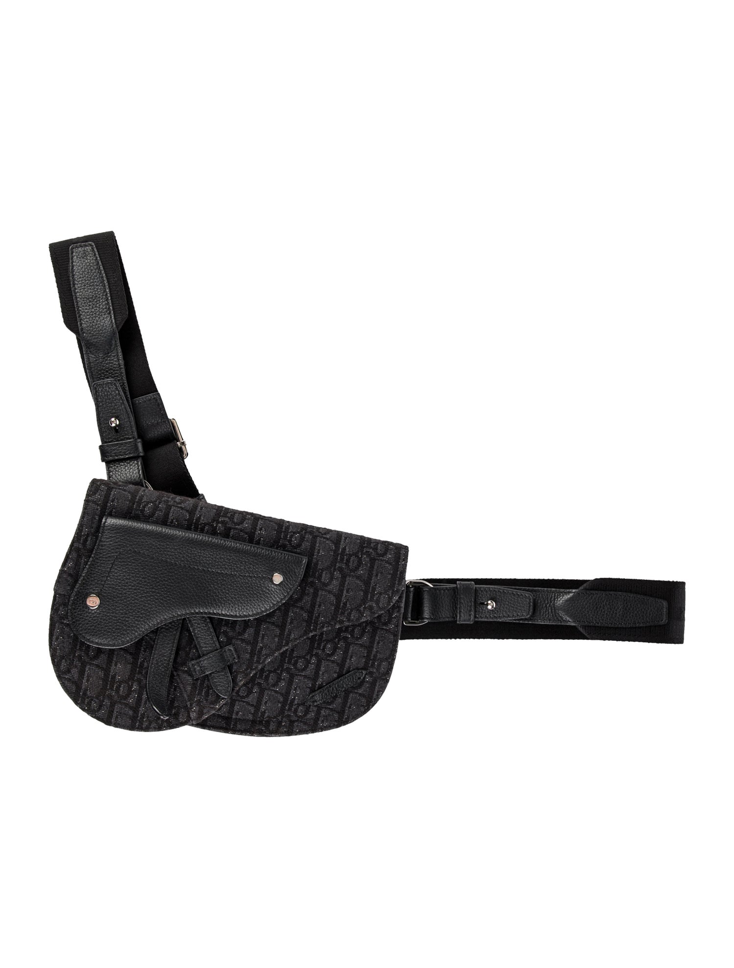 DIOR MEN Oblique Jacquard Saddle Bag