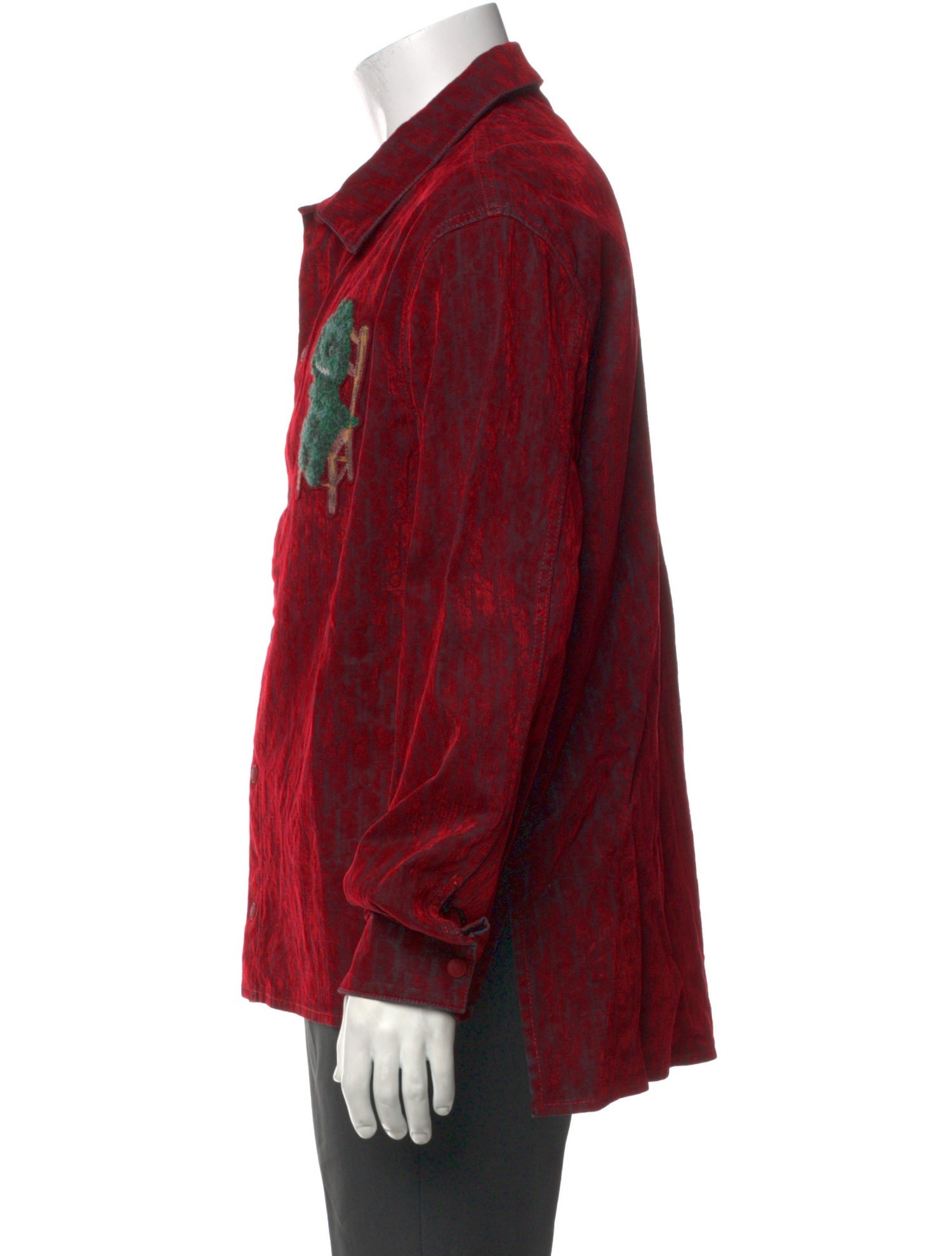 DIOR MEN 2022 Oblique Jacquard Denim Shirt