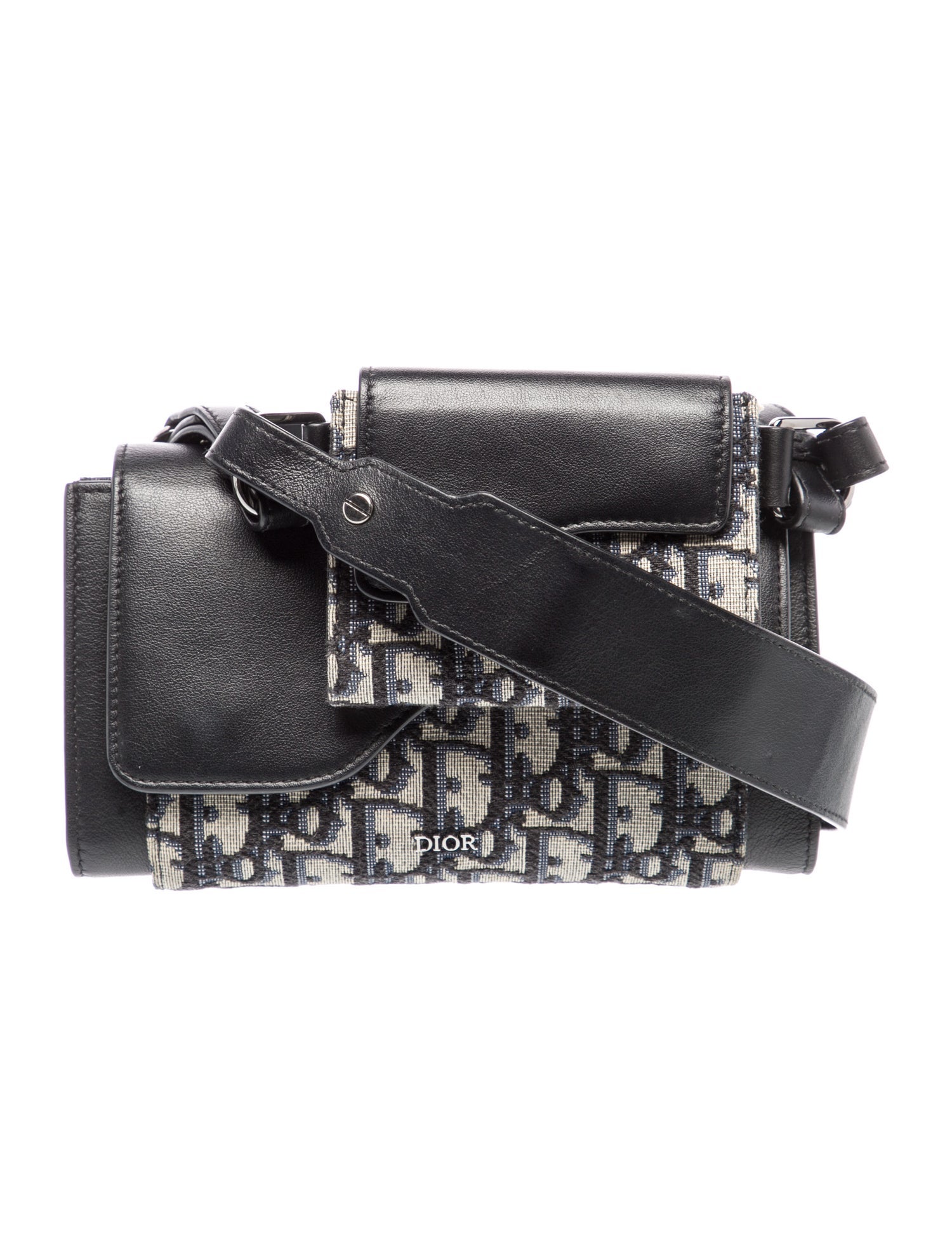DIOR MEN Oblique Jacquard Elite Shoulder Pouch