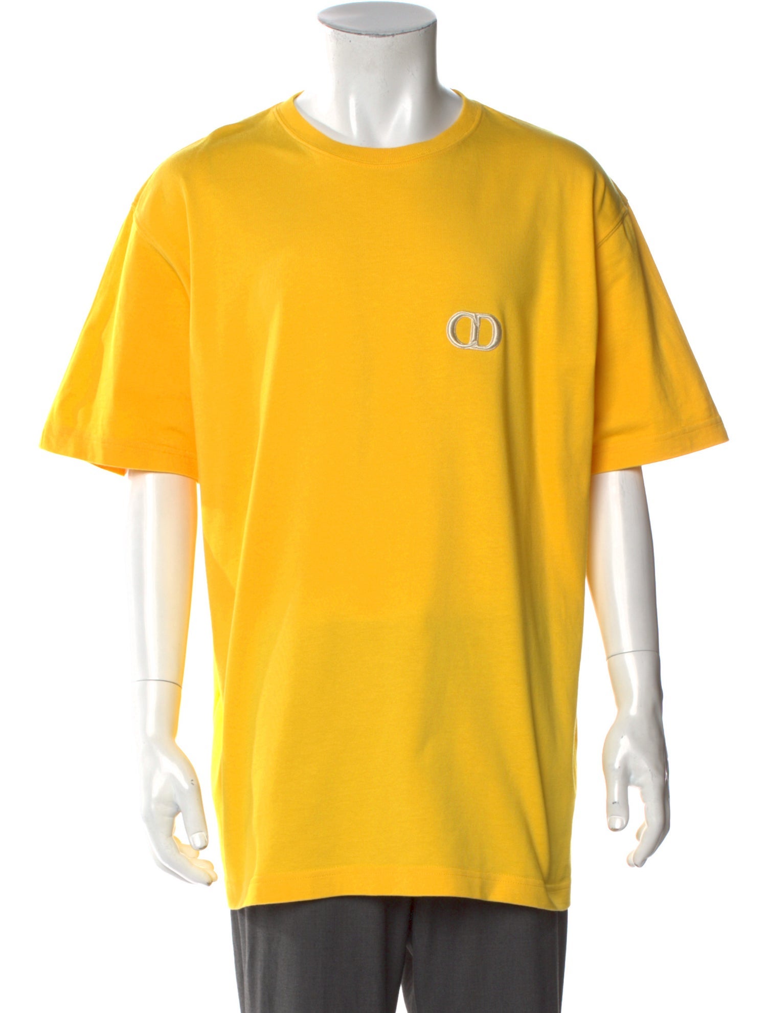 DIOR MEN Signature Logo Crew Neck T-Shirt