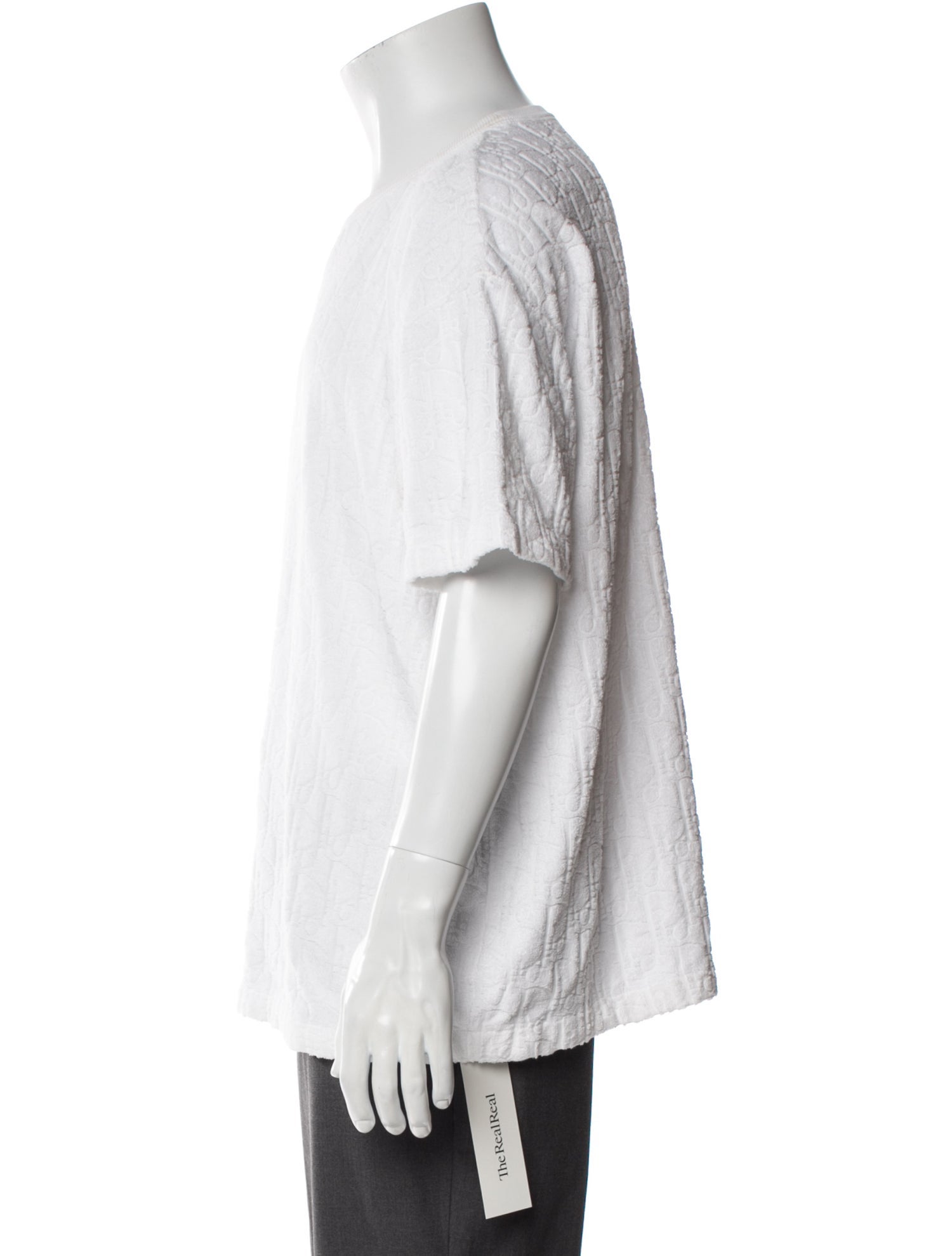 DIOR MEN Oblique Jacquard Crew Neck T-Shirt