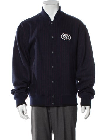 Dior MEN Outerwear 2022 Signature Logo Varsity Jacket M