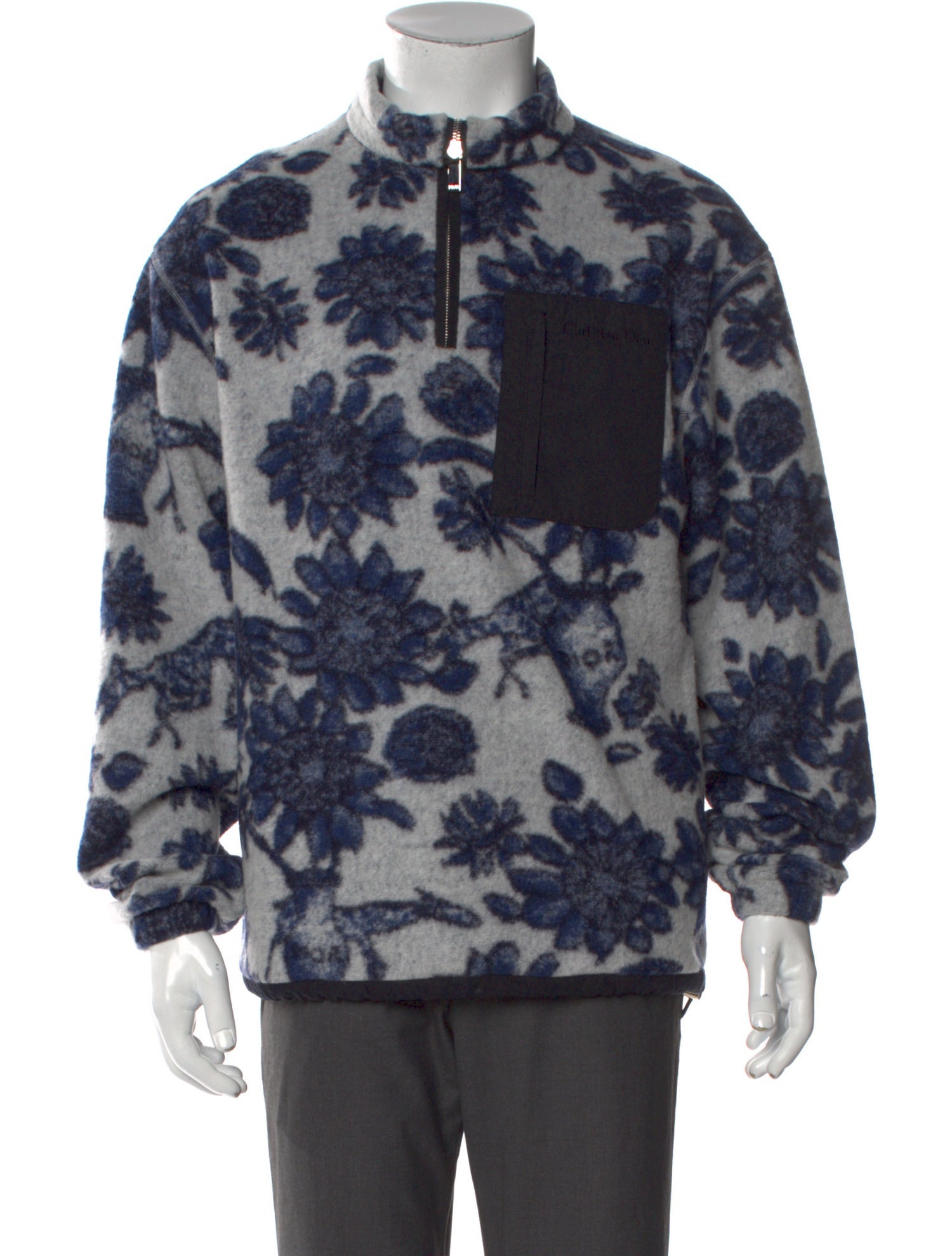 DIOR MEN Virgin Wool Printed Pullover