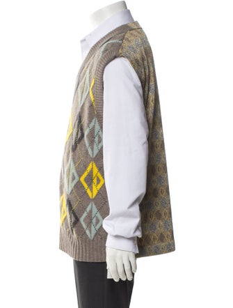DIOR MEN 2023 Printed Sweater Vest