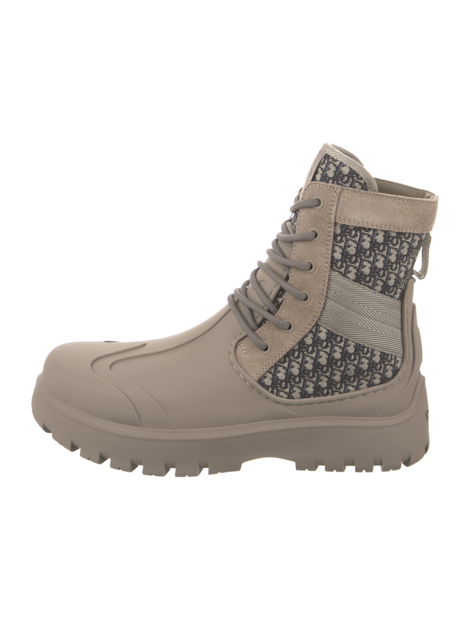 DIOR MEN Garden Oblique Jacquard Rain Boots w/ Tags