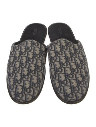 DIOR MEN Canvas Printed Slippers