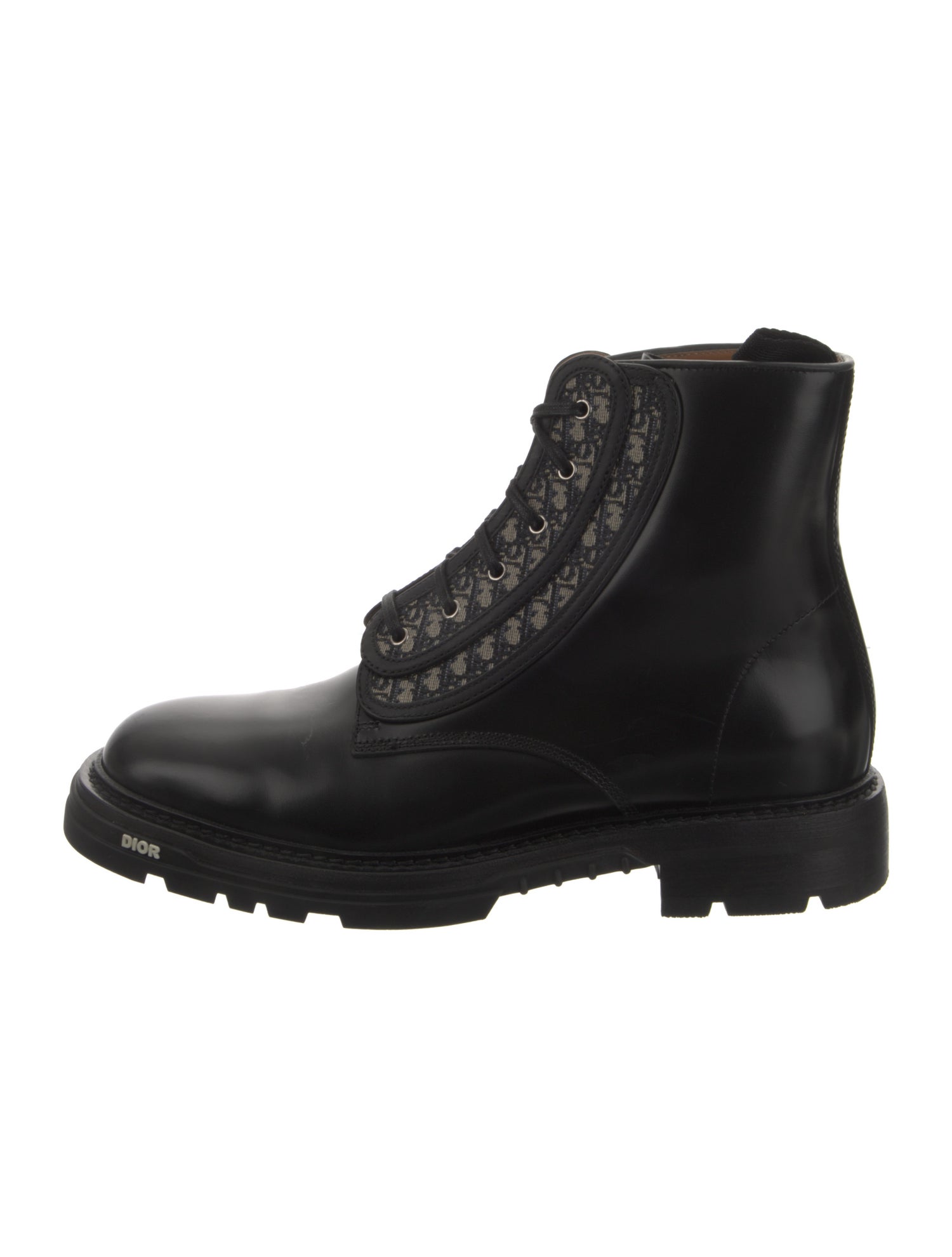 DIOR MEN Leather Lace-Up Boots
